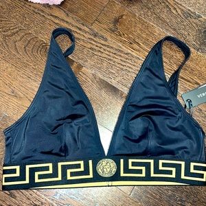 Nwt authentic Versace swim bikini top sold out Barbie designer
